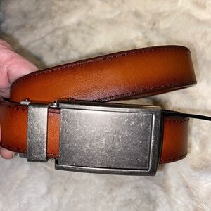 SlideBelts Men's genuine Leather Belt with Buckle Adjustable 30-36 slide belt